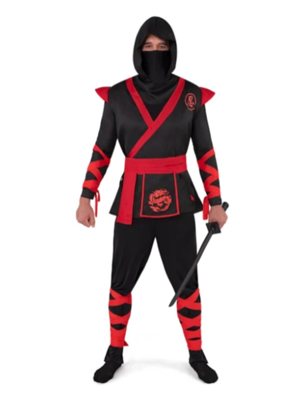 Spooktacular Creations Men's XXL Ninja Costume New